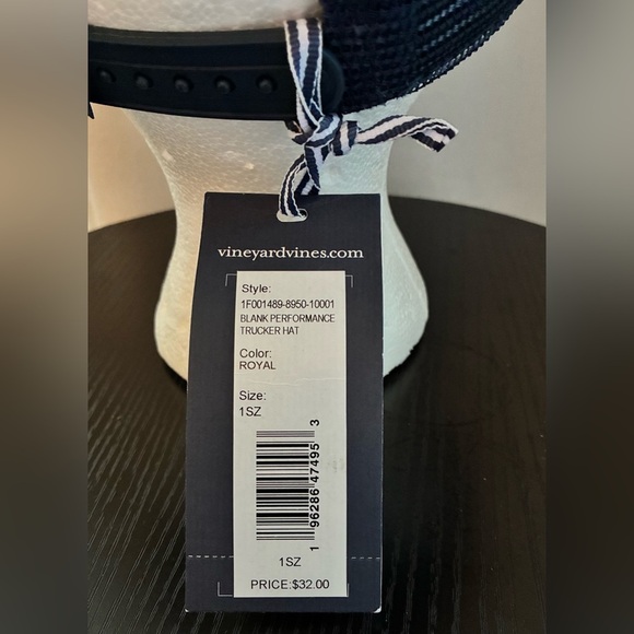 NWT Vineyard Vines Royal Blue Trucker Hat Snap-Back Adjustable; One Size - Picture 3 of 7